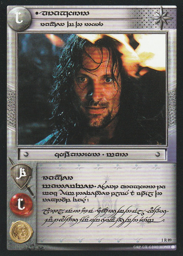LotR Communauté 20241016 1R89 Recto Tengwar