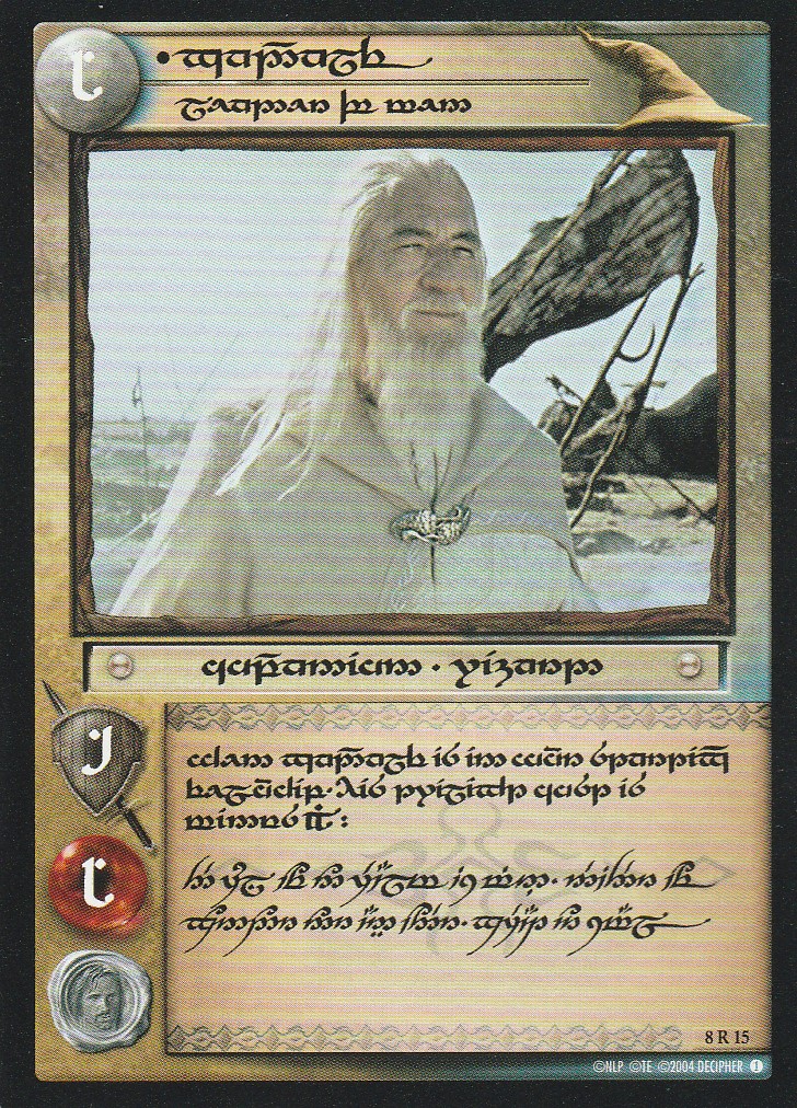 LotR Siège du Gondor 8R15 Recto Tengwar