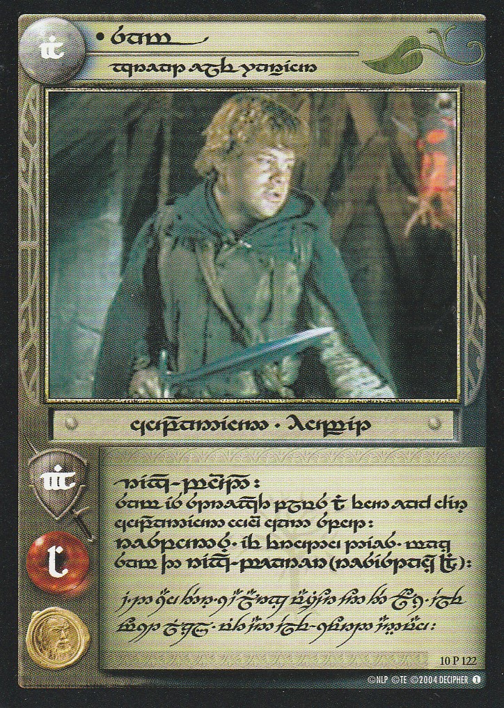 LotR Montagne du Destin 20241018 10P122 Recto Tengwar