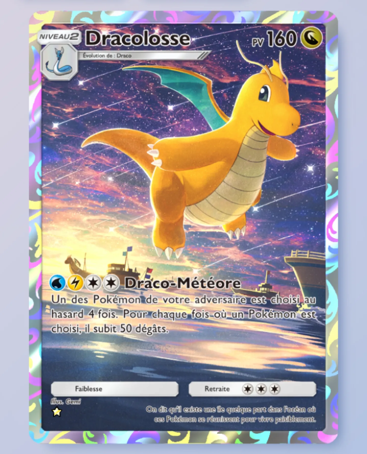 Carte rare Dracolosse Pokémon Pocket